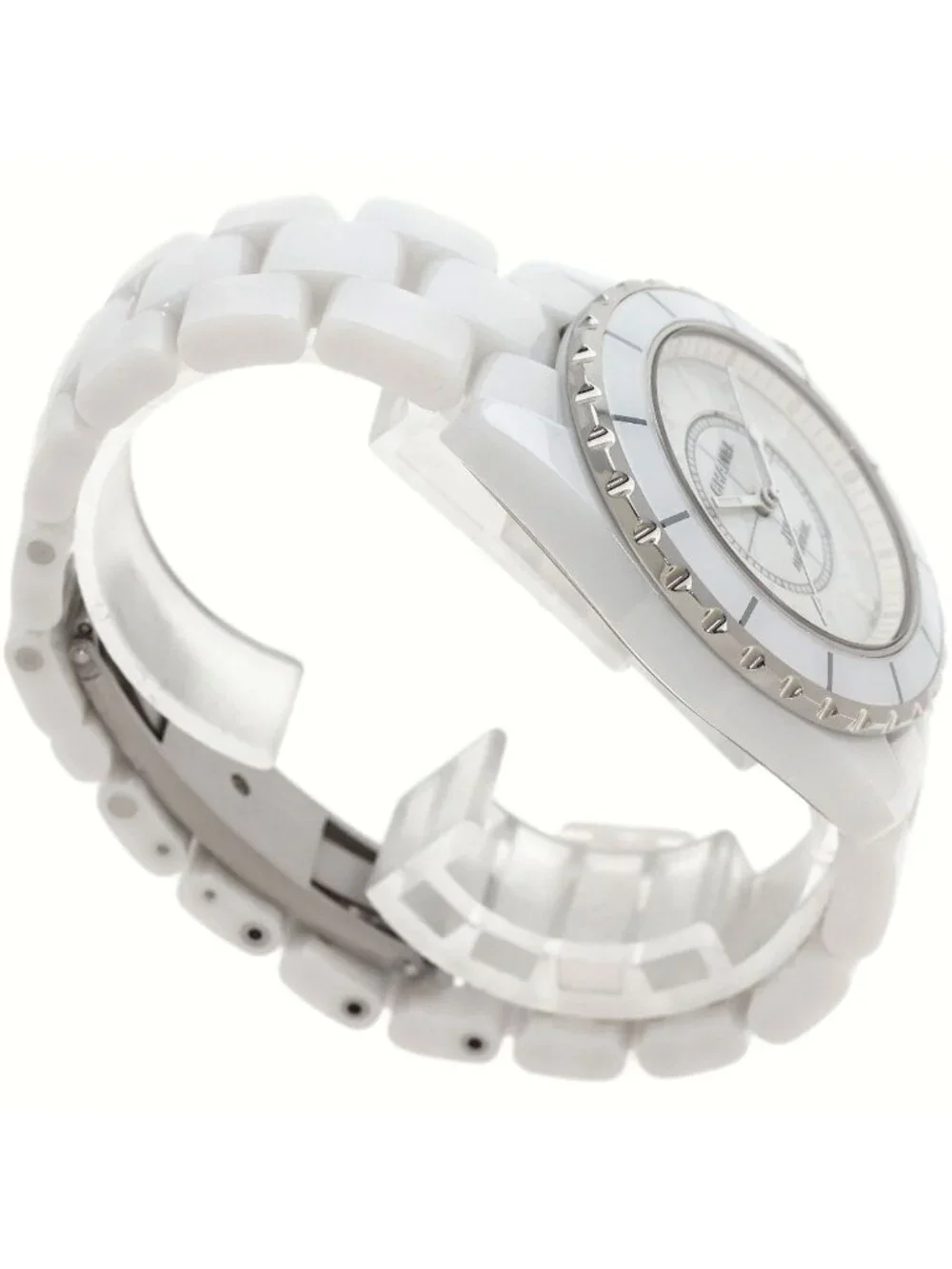 Chanel White Phantom 38 Watch Ceramic